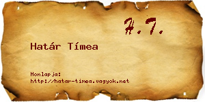 Határ Tímea névjegykártya